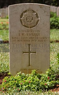 BEIRUT WAR CEMETERY - VICKERY, E W